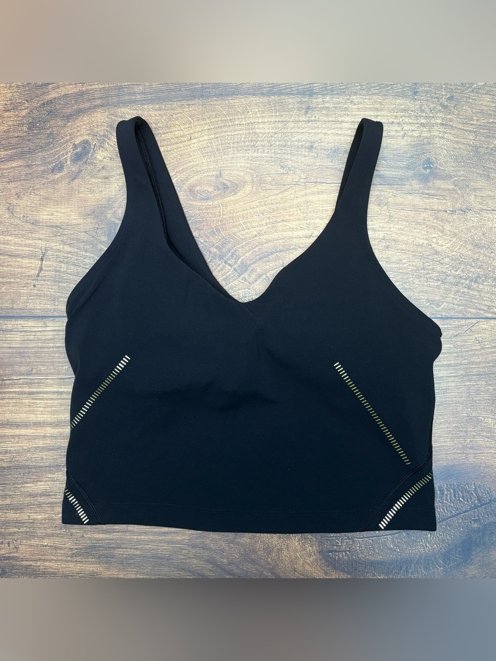 Lululemon Align Tank Top *Gold In Black Size 6 - Picture 2 of 6